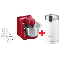 KITCHEN MACHINE MUM44R+MOULIN A CAFE TSM6A011W BS