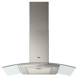 HOTTE CHEMINEE ZHC9235/2X 90 CM INOX/VERRE ZANUSSI