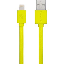 CABLE LIGHTNING FLAT 1,2M JAUNE XTREMEMAC