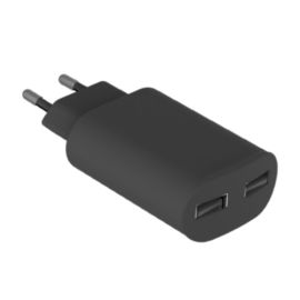CHARGEUR SECTEUR 2XUSB 2,4 FAST NOIR XTREMEMAC