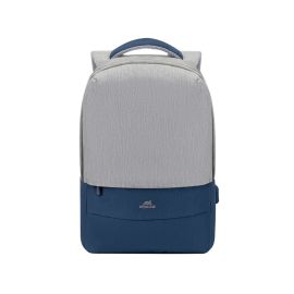 SAC A DOS 15,6" 7562 GRIS-BLEU ANTIVOL RIVACASE