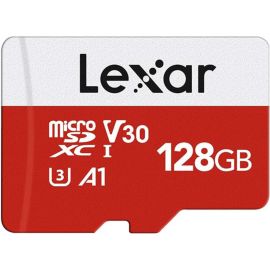 CARTE MICROSD 128G AVEC ADAPTATEUR LEXAR