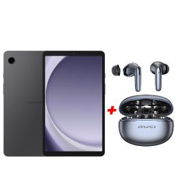 TAB A9 LTE 8G/128G GRAPHITE SAMSUNG + ECOUTEUR TWIN BLUETOOTH T90 NOIR AWEI