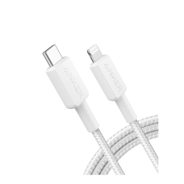 CABLE322 USB-C TOLIGHTNING(3FT BRAIDED)WHITE ANKER