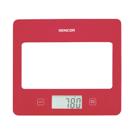 BALANCE CUISINE EN VERRE SKS_5034RD ROUGE SENCOR