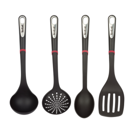 SET USTENSILES CUISINE 4P ING NOIR K206S414 TEFAL