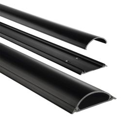 CACHE CABLE 100CM ALUMINIUM NOIR CC-B-100