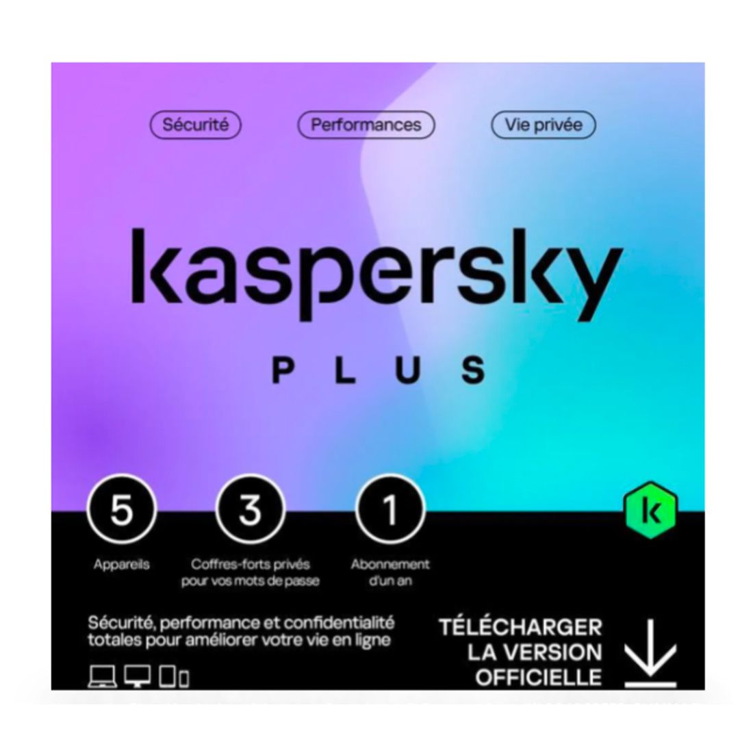ANTIVIRUS PLUS 1AN 5PC KASPERSKY