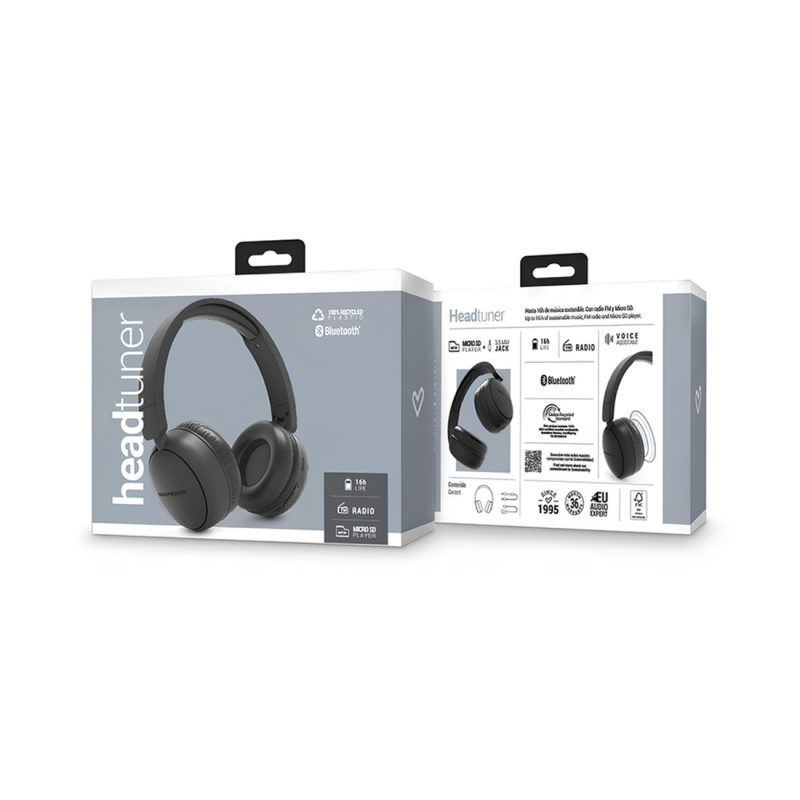 ENERGY SISTEM CASQUE HEADTUNER AVEC RADIO FM NOIR Electroplanet