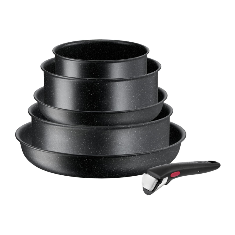 TEFAL BATTERIE DE CUISINE INGENIO 6P NOIR TEFAL